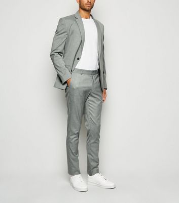 pinstripe suit trousers