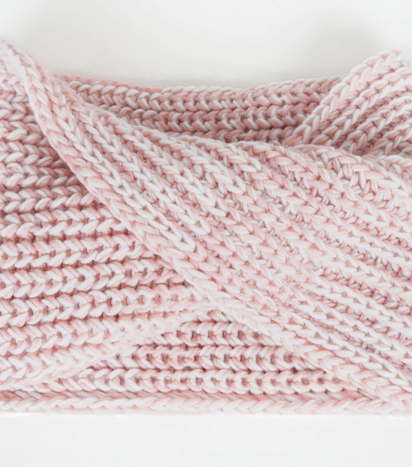 Girls Pink Knit Space Dye Snood Image 4
