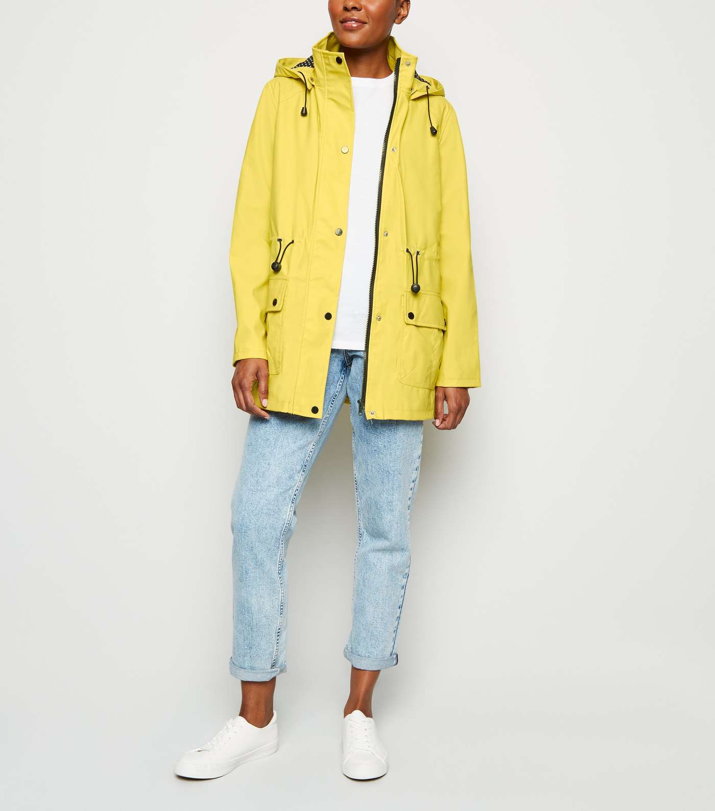 Urban Bliss Yellow Spot Hooded Jacket