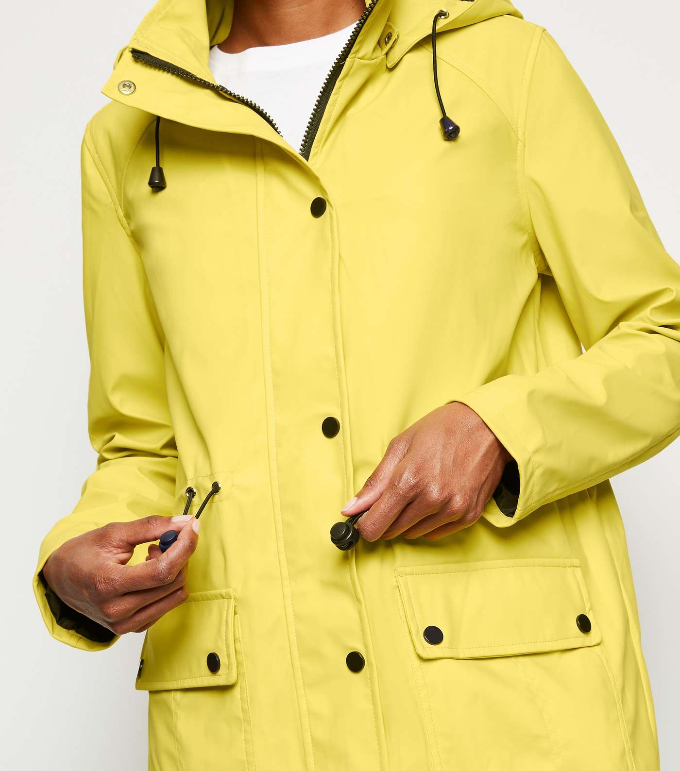 Urban Bliss Yellow Spot Hooded Jacket Image 3