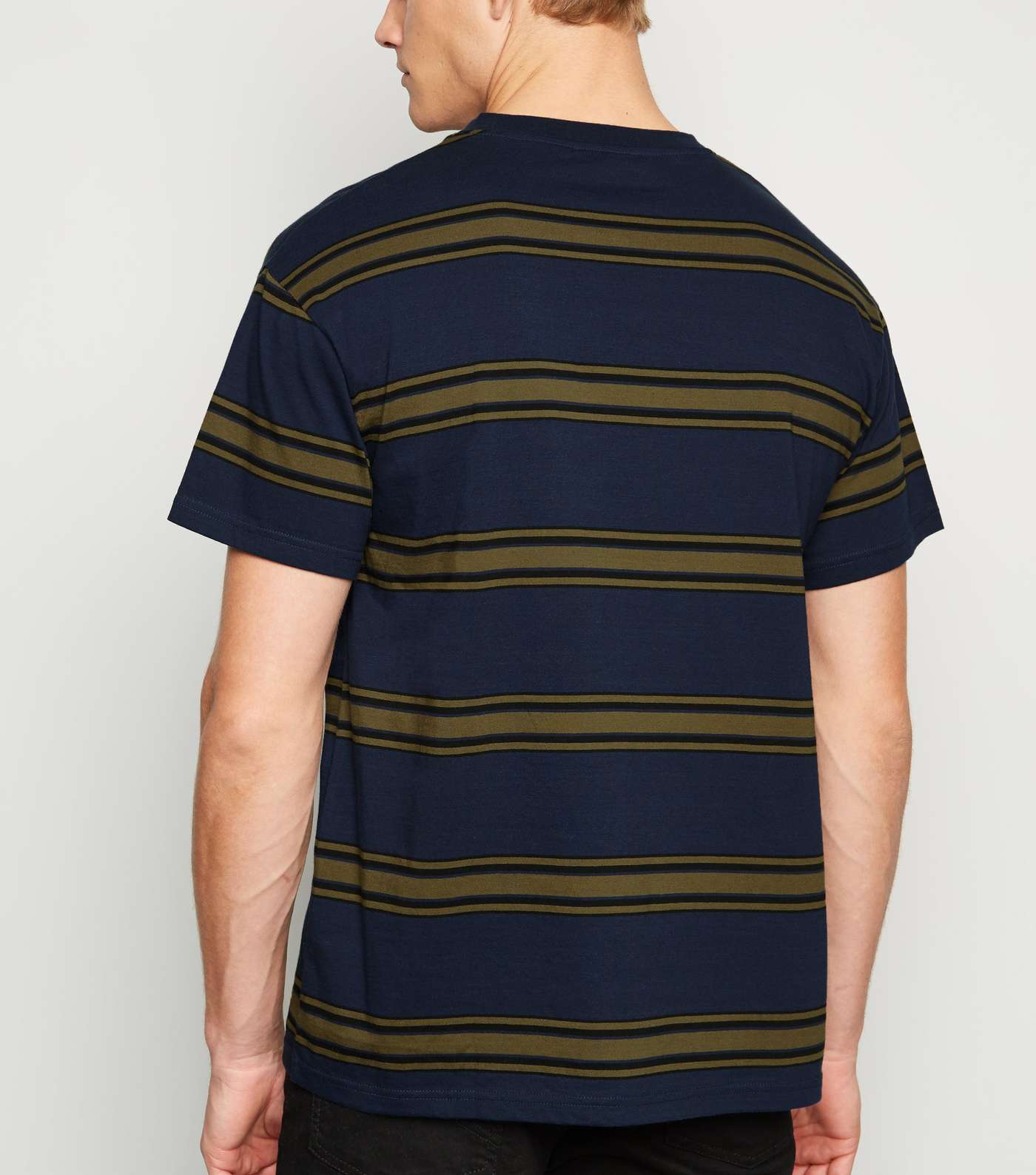 Blue Stripe Short Sleeve T-Shirt Image 3