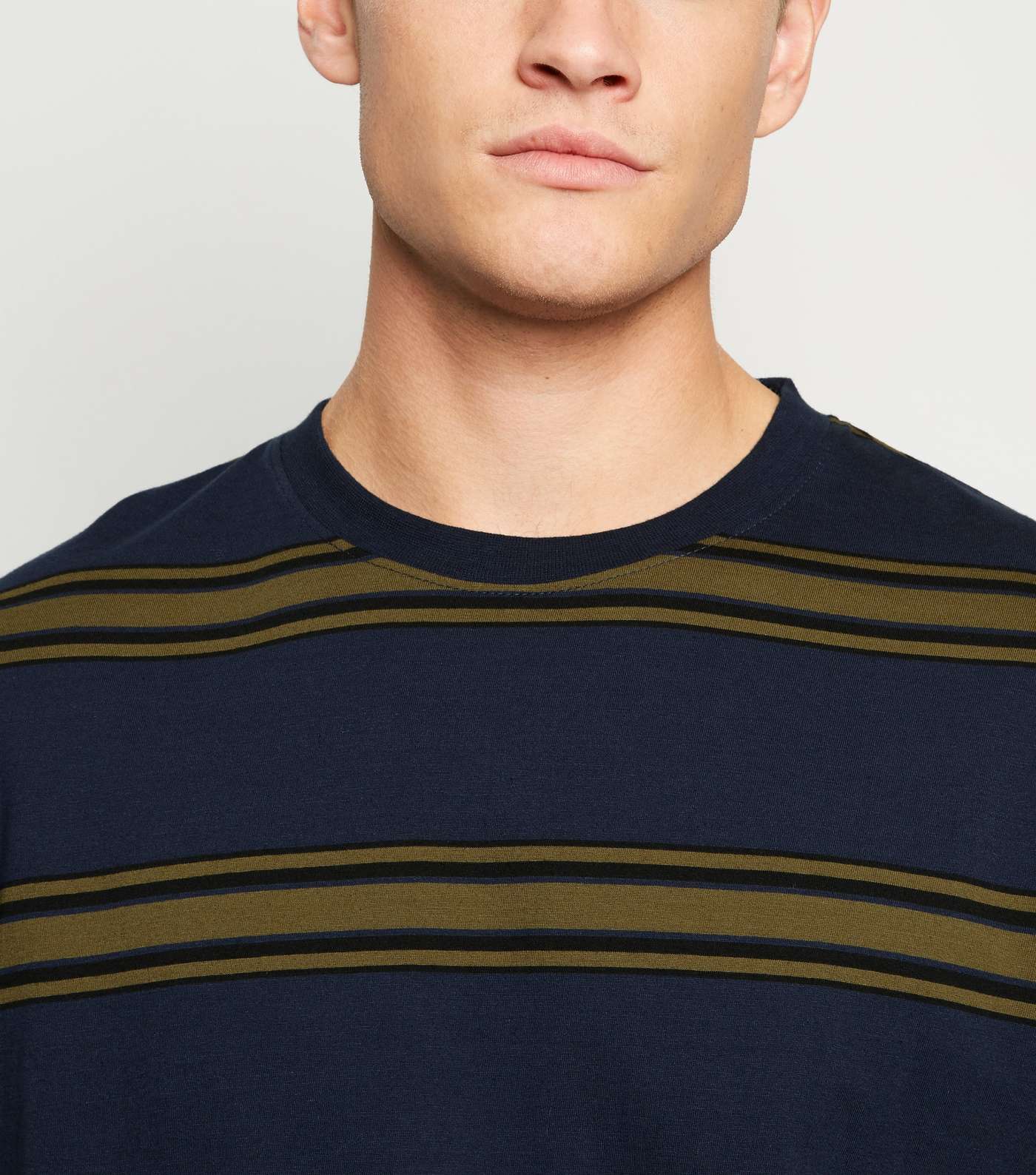 Blue Stripe Short Sleeve T-Shirt Image 5