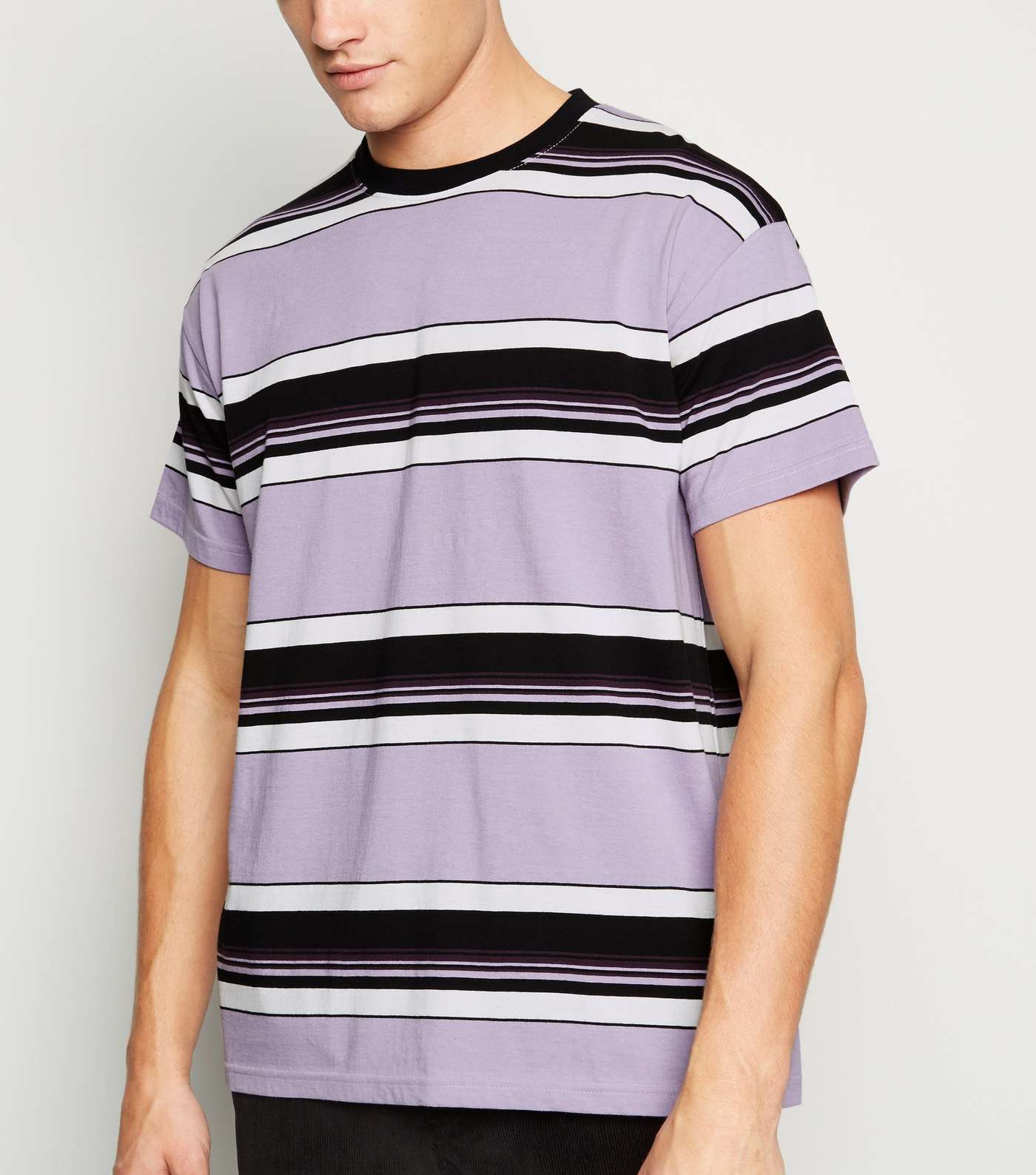 Lilac Stripe Short Sleeve T-Shirt