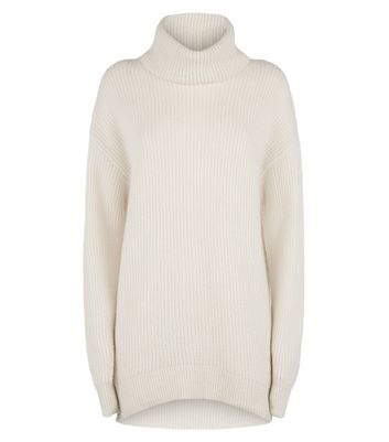 cream polo neck womens