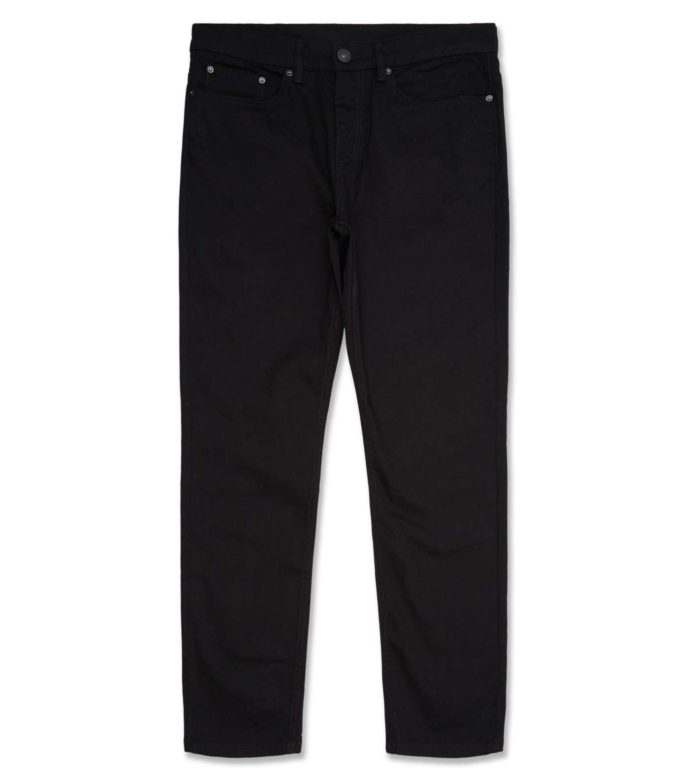 Black Dark Wash Slim Stretch Jeans Image 6