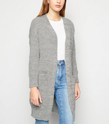 midi grey cardigan