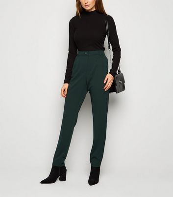 JDY Green Tapered Trousers | New Look