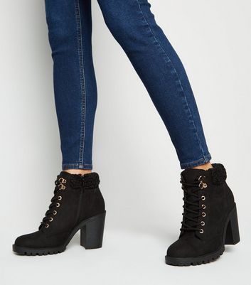 Bottes discount talons lacets