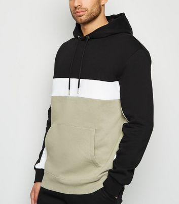 Mens colour block clearance hoodie