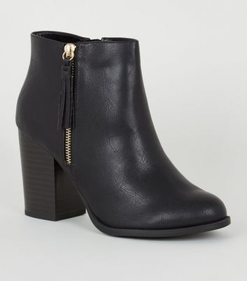 wide fit block heel boots