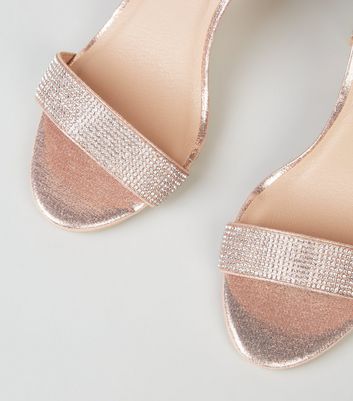 Rose gold 2025 diamond shoes