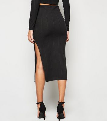 bodycon skirt with split