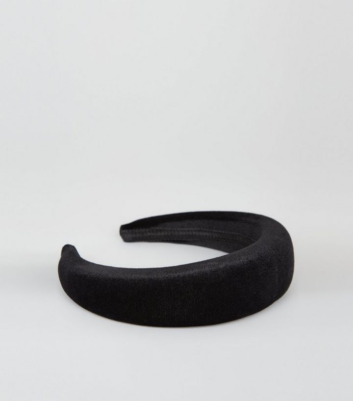 Black Padded Headband | New Look