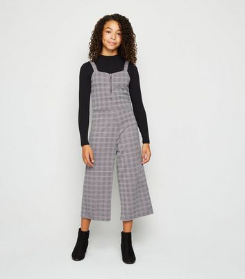 new look check jumpsuit