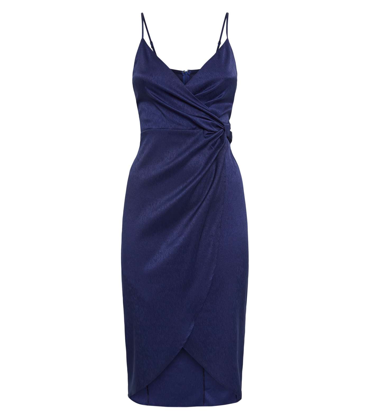 Blue Vanilla Blue Bow Wrap Dress Image 4