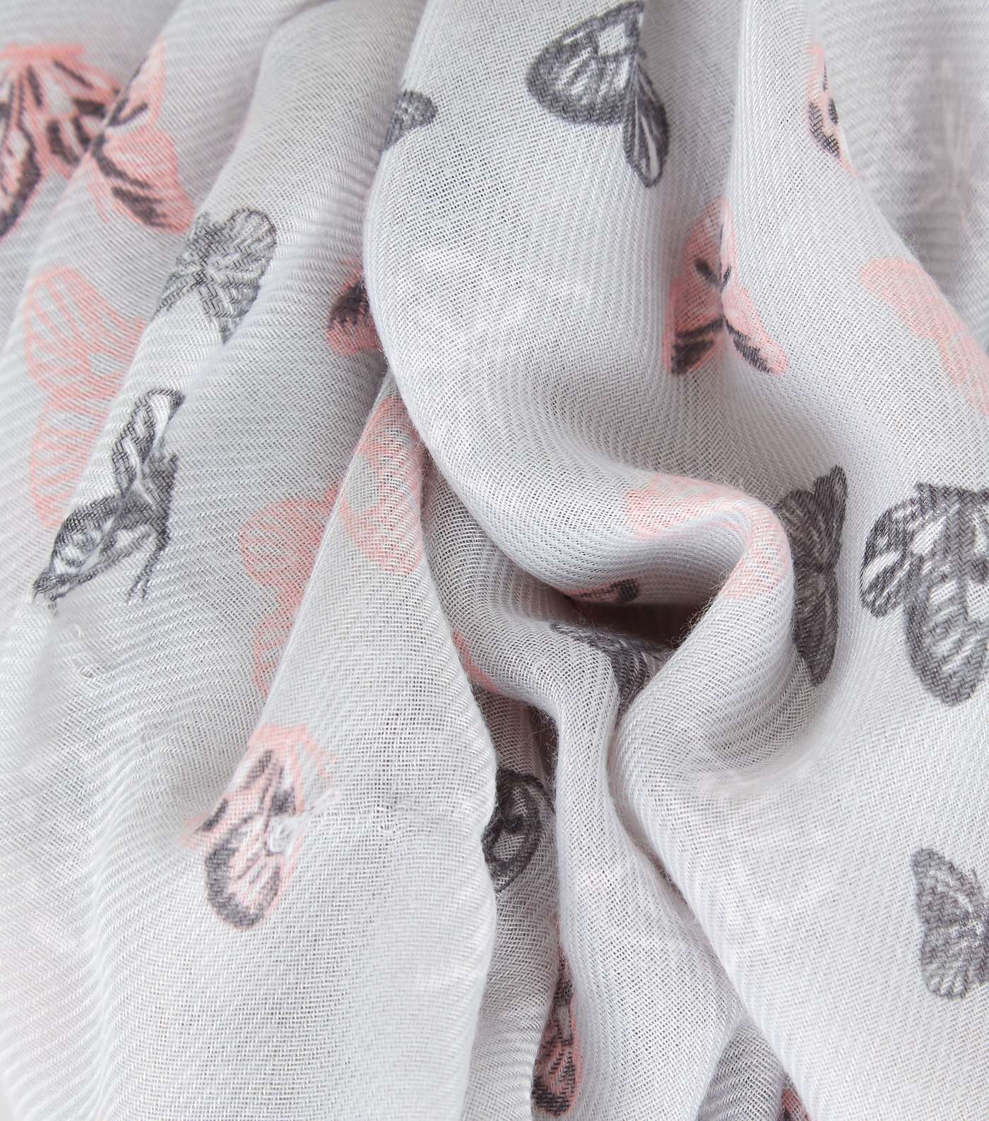 Grey Butterfly Print Snood  Image 3