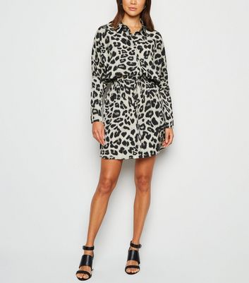 ax paris leopard print dress new look