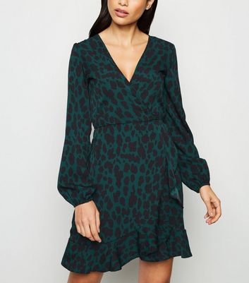 ax paris leopard print dress new look