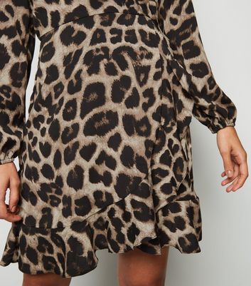 ax paris leopard print dress new look