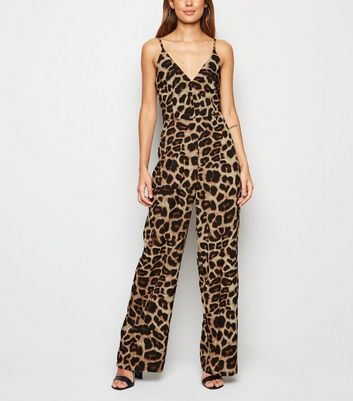 ax paris leopard print jumpsuit