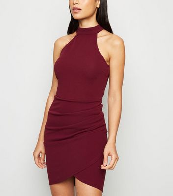 new look ax paris suede dress