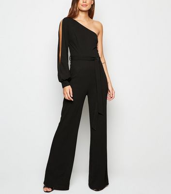 single shoulder jumpsuit