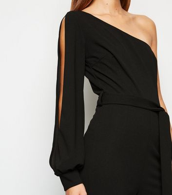 ax paris one shoulder jumpsuit