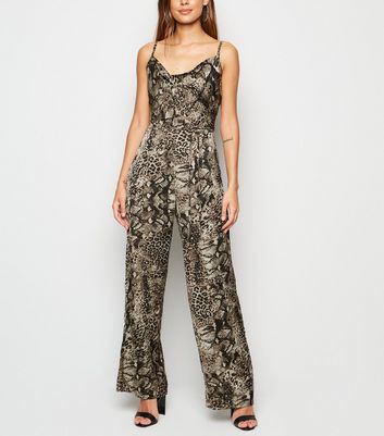 New look snake store print jumpsuit