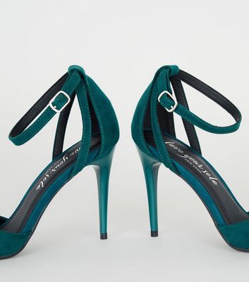 new look teal shoes