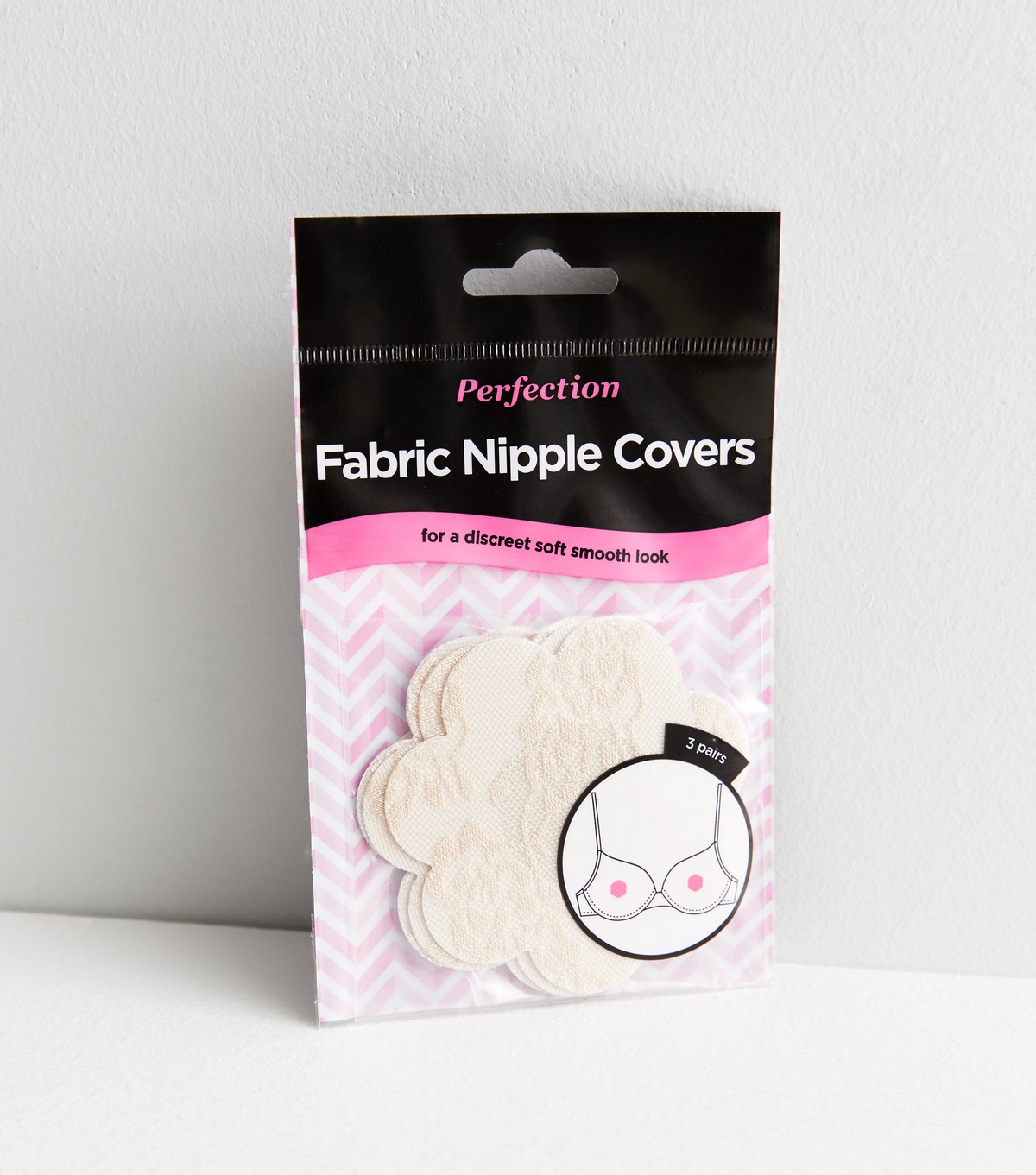 Women's Pale Pink Fabric Nipple Covers New Look