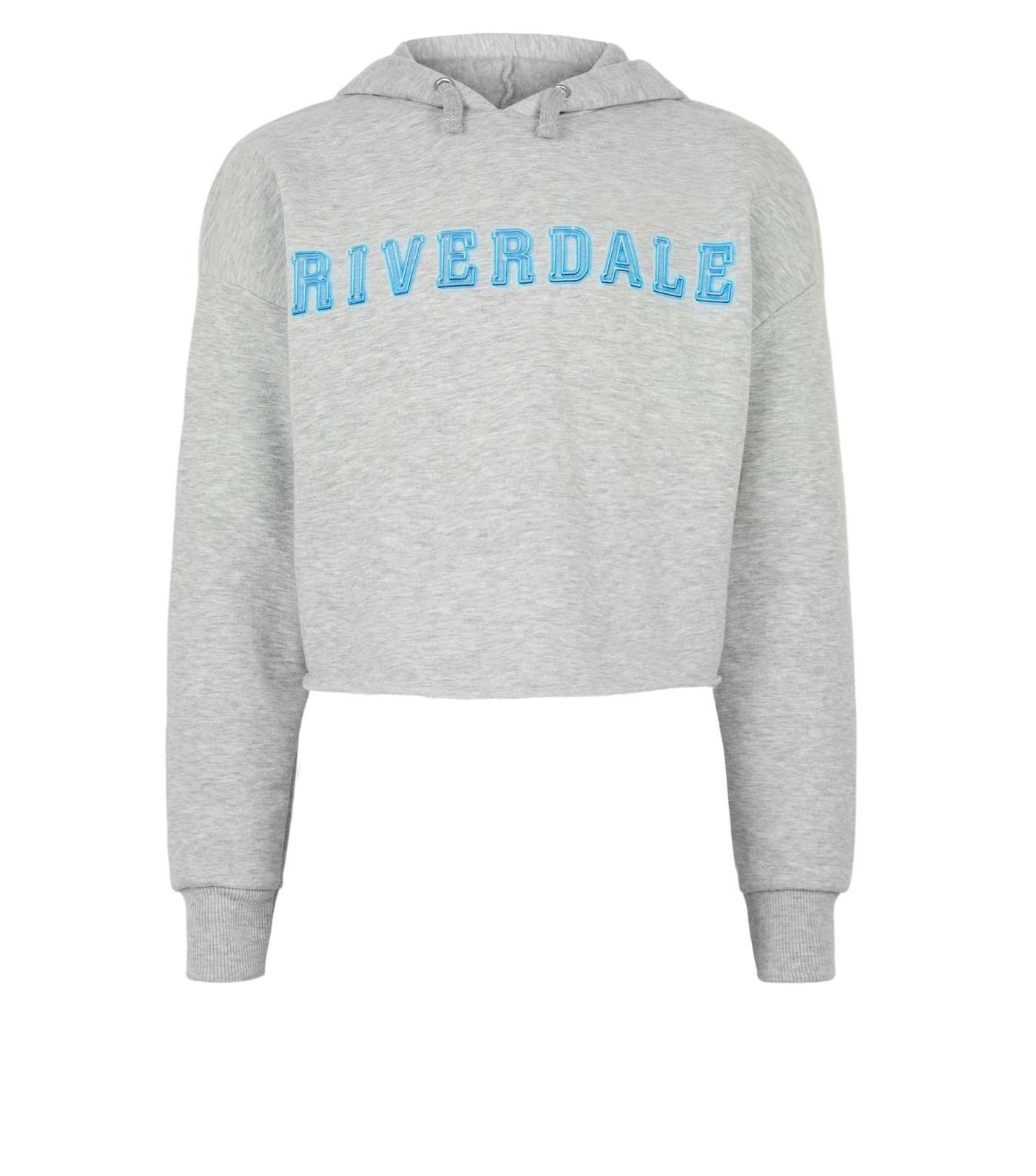Girls Grey Riverdale Logo Hoodie Image 4