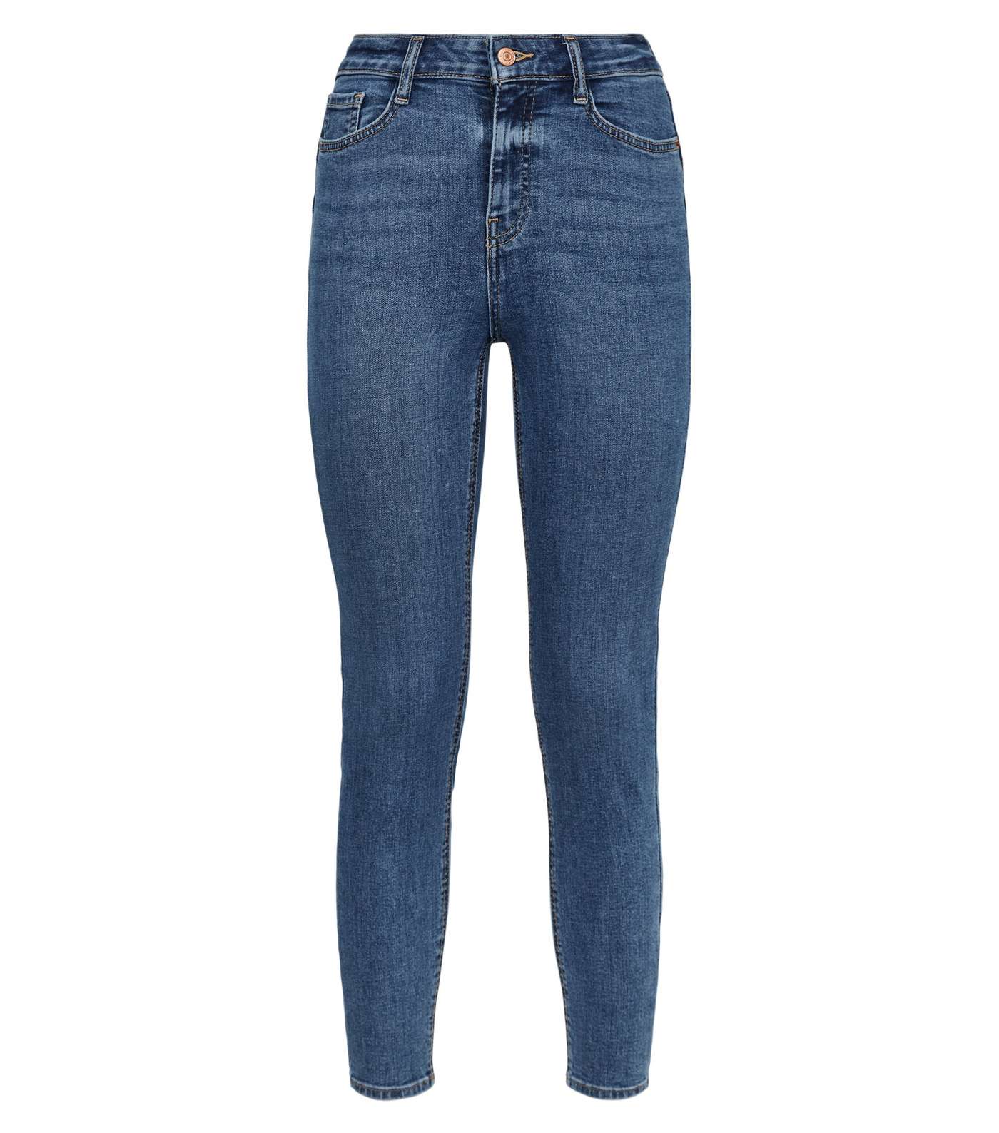 Petite Blue 'Lift & Shape' Skinny Jeans Image 4