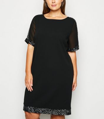 new look black shift dress