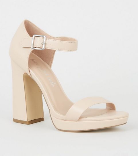 Women's Cream Shoes | Heels, & Heeled Sandals | New Look