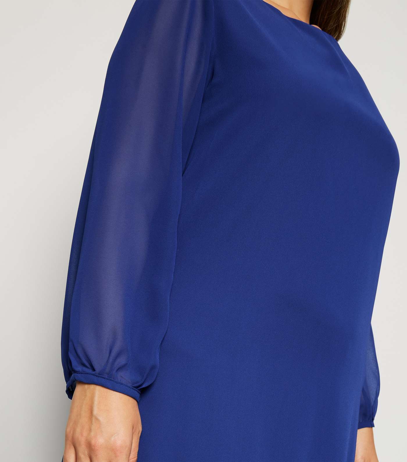 Mela Curves Bright Blue Tunic Dress Image 5