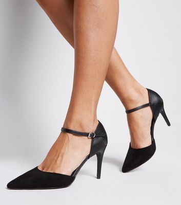 Part Stiletto Court Shoes 