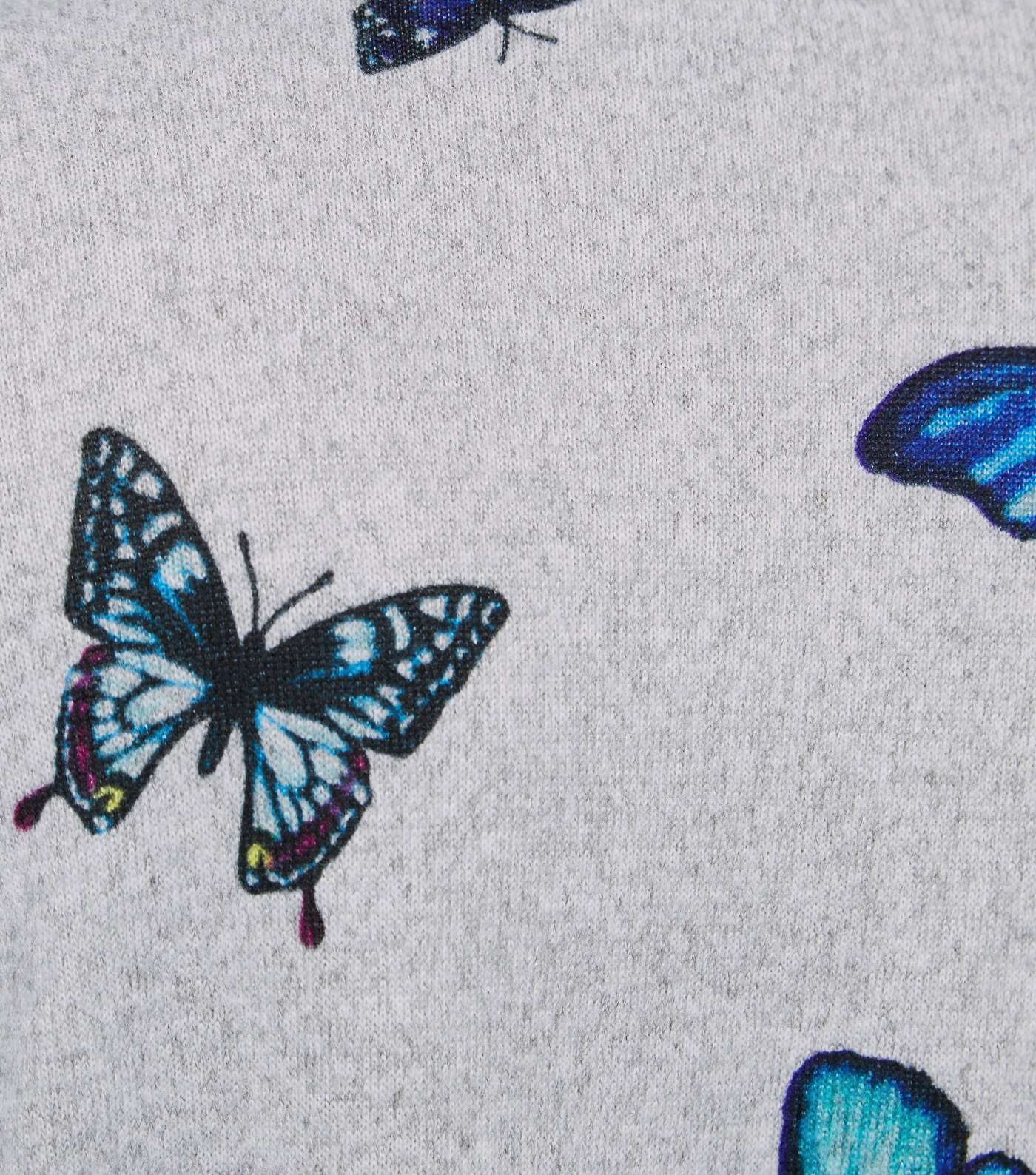 Mela Curves Light Grey Butterfly Jumper Image 6