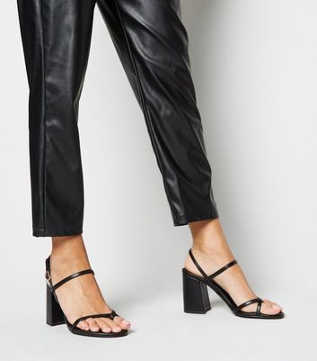 toe loop high heel sandals