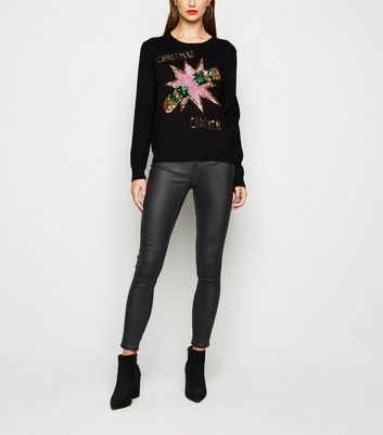 Blue Vanilla Black Sequin Christmas 