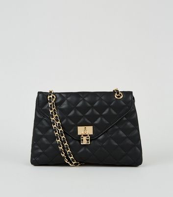 black bag with black chain