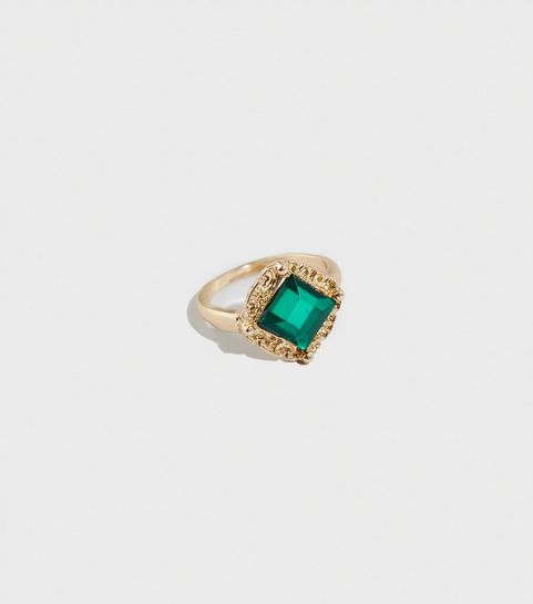 Gold Gem Embellished Ring