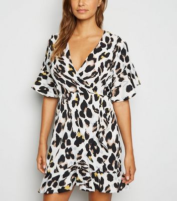 new look ax paris leopard print dress