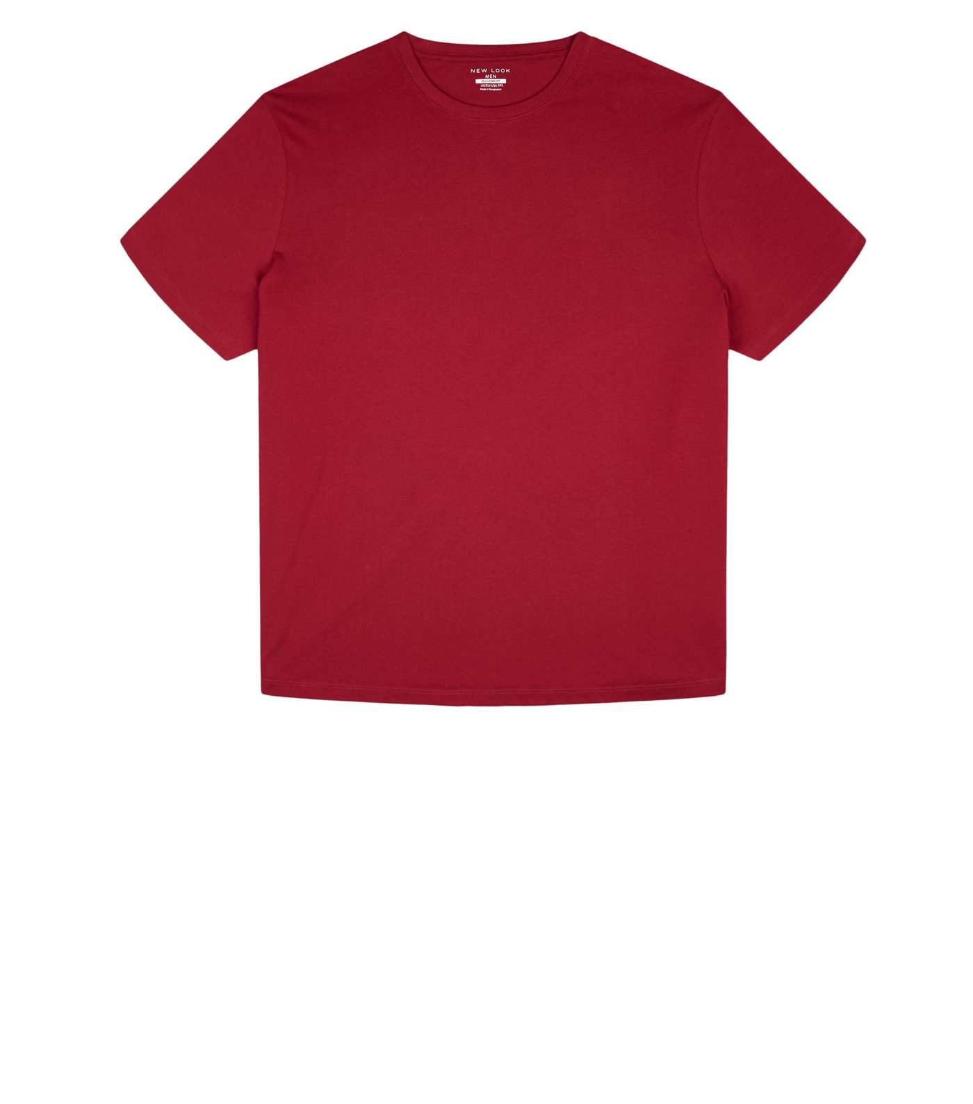 Plus Size Dark Red Crew T-Shirt Image 4
