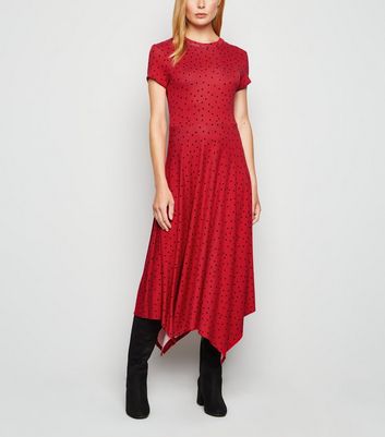 red hanky hem dress