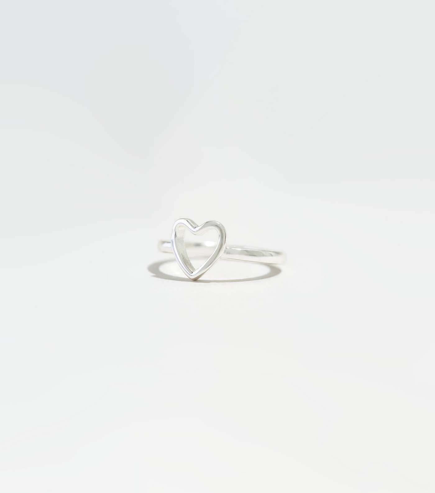 Affinity Silver Plated Open Heart Ring Image 2