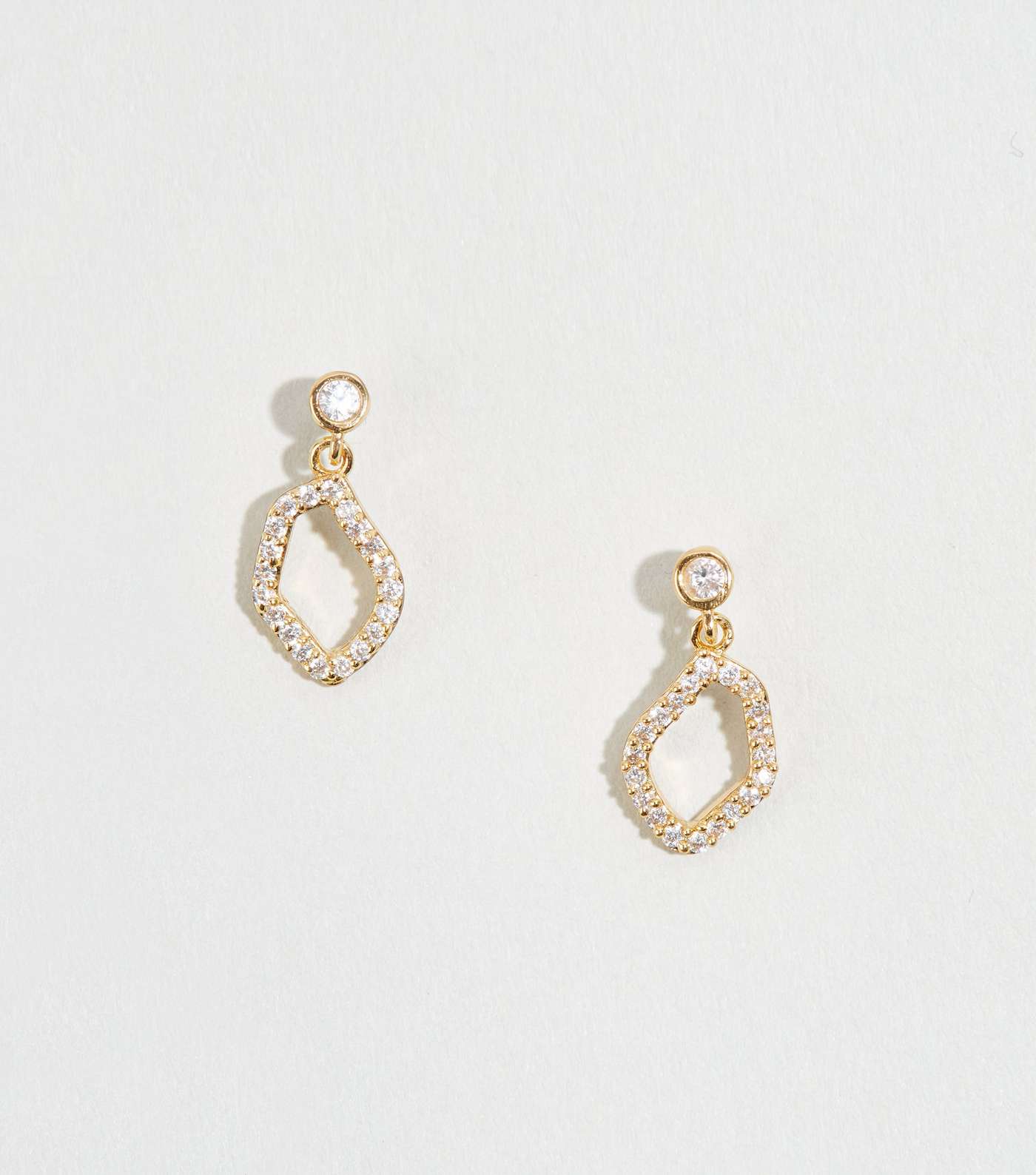 Affinity Gold Plated Cubic Zirconia Drop Earrings