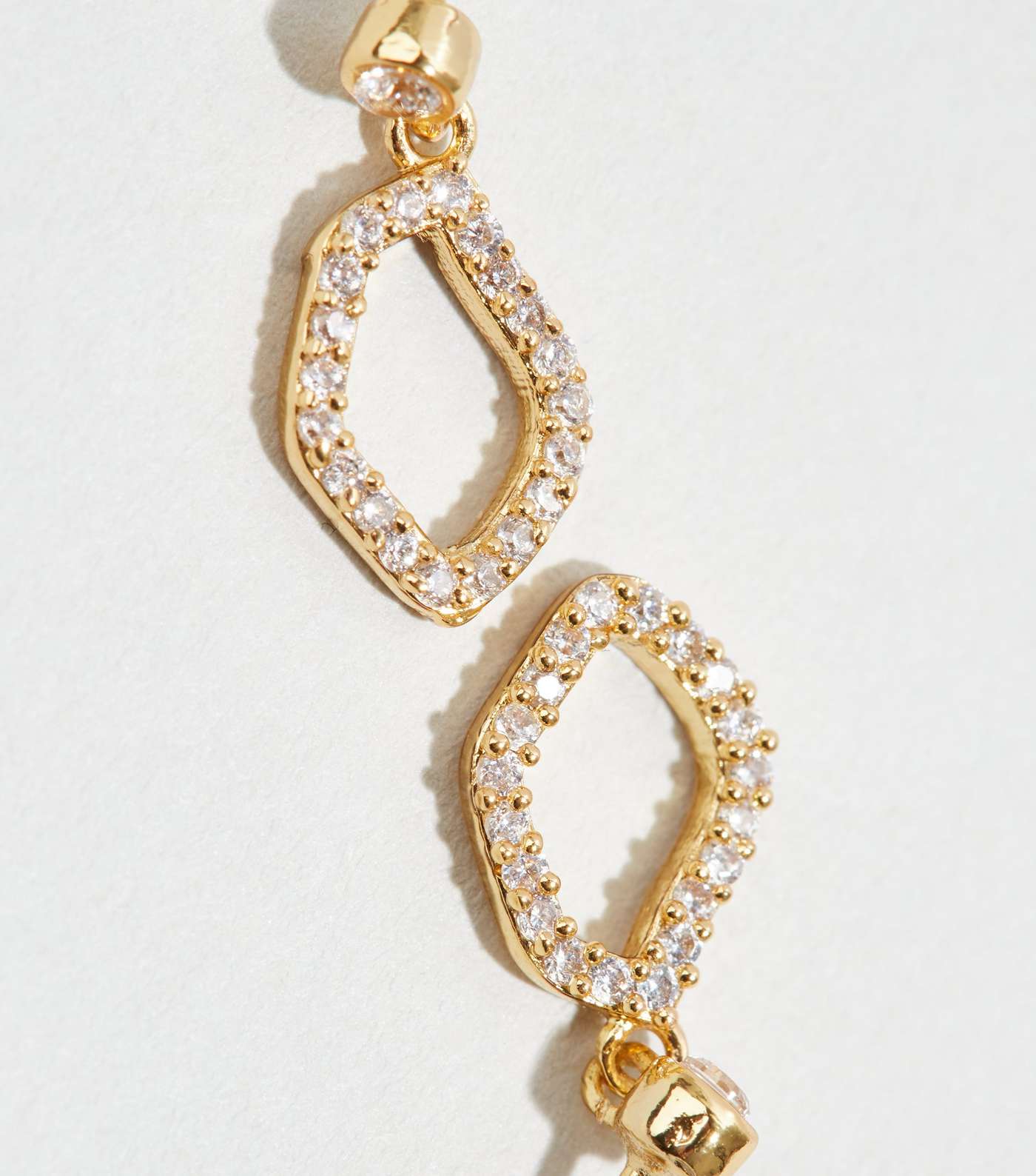 Affinity Gold Plated Cubic Zirconia Drop Earrings Image 3