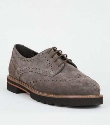 Grey suede clearance brogues mens