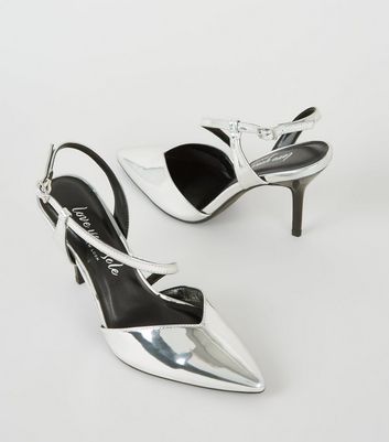 New look hot sale metallic shoes