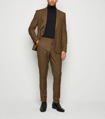 camel suit trousers